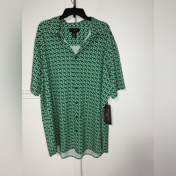 Other - Shaquille O'Neal Green Floral Shirt 2XLT